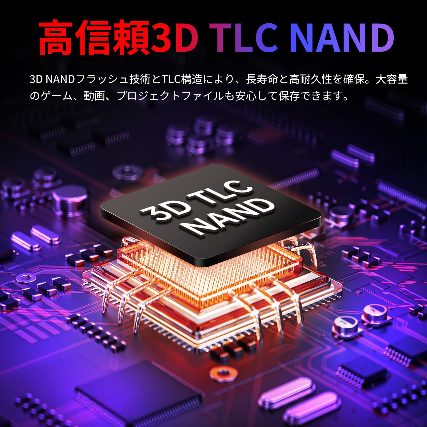 Amazon | Hanye E500P 内蔵SSD 1TB PCIe Gen5 M.2 NVMe 2280